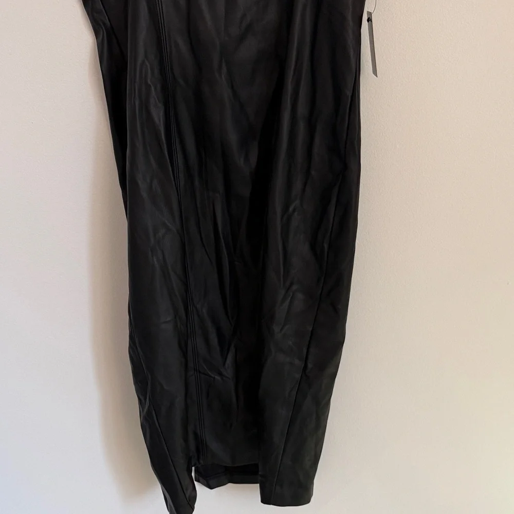 Express Faux Leather Body Contour Dress - Picture 10 of 10